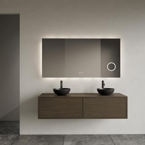 Onderkast Gliss Design Joa Charcoal 120 CM 2 Laden, Doe-het-zelf en Verbouw, Sanitair, Bad, Nieuw, Ophalen of Verzenden
