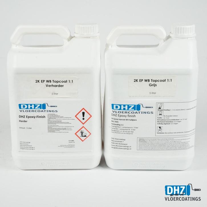 2K EPOXY vloercoating/betonverf 10L  (80m2), Doe-het-zelf en Verbouw, Verf, Beits en Lak, Verf, Nieuw, Ophalen of Verzenden