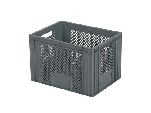 Stapelbak 400x300xH272mm geperf. 2 OH grijs, Diversen, Overige Diversen, Nieuw, Ophalen of Verzenden