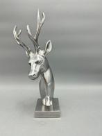 Beeld, Één grote hert 31 cm hoog - 31 cm - Aluminium
