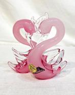 Coppia Cigni In Vetro Di Murano anni 70 - Kaarsenstandaard, Antiek en Kunst, Antiek | Glas en Kristal