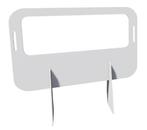 vloerstaand preventiescherm wit 160 x 180cm, Verzenden