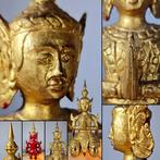 Bouddha en prière, H : 23 cm - sculptuur - Thailand (Zonder