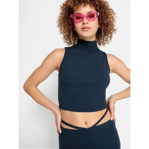 LSCN by LASCANA Crop-top met opstaande kraag, Kleding | Dames, Tops, Nieuw, Verzenden