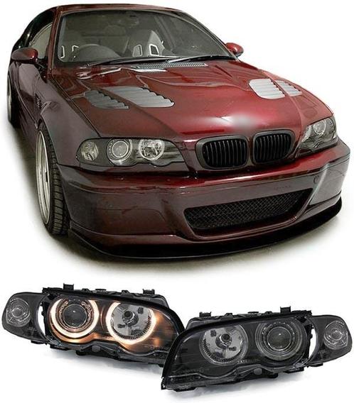 Xenon Look Koplampen met Angel Eyes voor BMW 3 Serie E46, Auto diversen, Tuning en Styling, Ophalen of Verzenden