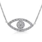 Halsketting - 18 karaat Witgoud - 0.57ct. tw. Diamant, Sieraden, Tassen en Uiterlijk, Nieuw