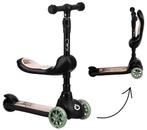 Momi Kiuru Black 2-in-1 Step/Loopfiets HUBA00035, Kinderen en Baby's, Speelgoed | Buiten | Voertuigen en Loopfietsen, Verzenden