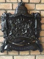 Zwart gietijzeren wandornament, zwaar uitgevoerd met de, Ophalen of Verzenden, Nieuw