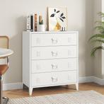 Ladekast Hämeenlinna commode met lades 92x80x40 cm wit [en.c, Verzenden, Nieuw