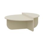 Salontafel Tondesdaslo 90x90x35 cm havermout [en.casa], Huis en Inrichting, Tafels | Salontafels, Verzenden, Nieuw