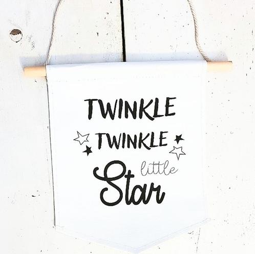Canvas Twinkle Twinkle Little Star en Dream Big Little One, Kinderen en Baby's, Kinderkamer | Inrichting en Decoratie, Wanddecoratie