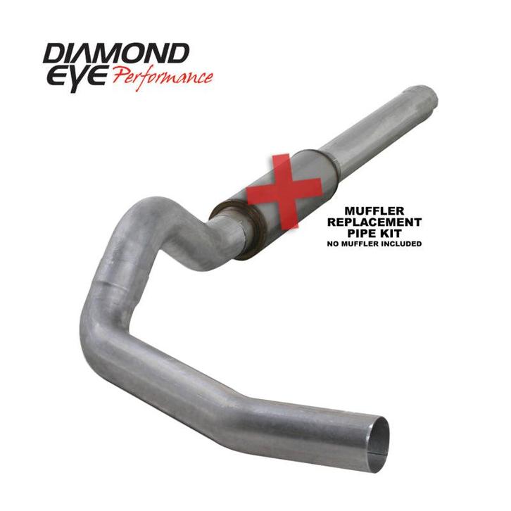 Diamond Eye KIT 5in Catback MFLR RPLCMENT PIPE Single AL:, Auto-onderdelen, Uitlaatsystemen, Ophalen of Verzenden