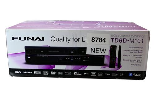 Funai TD6D-M101 | DVD / Harddisk Recorder (500 GB) | NEW IN, Audio, Tv en Foto, Decoders en Harddiskrecorders, Verzenden
