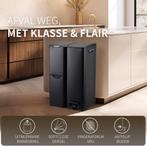 Prullenbak Cairo 60L – Design Prullenbak met 3 Vakken, Huis en Inrichting, Verzenden, Nieuw