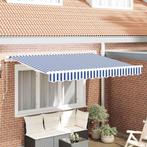 vidaXL Luifel Vervangdoek voor 3.5m x 2m Frame Blauw en Wit, Verzenden, Nieuw
