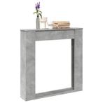 vidaXL Haardombouw 100x20x100 cm bewerkt hout betongrijs, Huis en Inrichting, Haarden, Verzenden, Nieuw