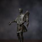 Romeins Brons Museumkwaliteit God Lar - 15.5 cm