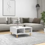 vidaXL Salontafel 60x60x30 cm bewerkt hout wit, Huis en Inrichting, 50 tot 100 cm, Verzenden, Nieuw, 50 tot 100 cm
