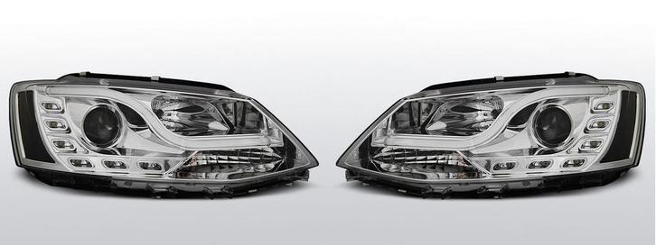 Koplampen Tube Light Real DRL | Volkswagen Jetta VI 2011- |, Auto-onderdelen, Verlichting, Nieuw, Volkswagen, Verzenden