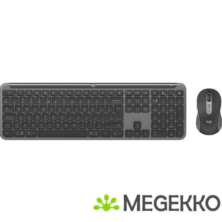Logitech MK950 Signature Slim Toetsenbord en Muis, Computers en Software, Desktop Pc's, Nieuw, Verzenden