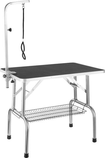 Trimtafel Voor Honden Opvouwbaar - 90 x 60 x 170 cm - Zwart beschikbaar voor biedingen