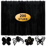 Fako Bijoux - 200 Zwarte Pijpenragers - Set van 200 Stuks, Verzenden, Nieuw