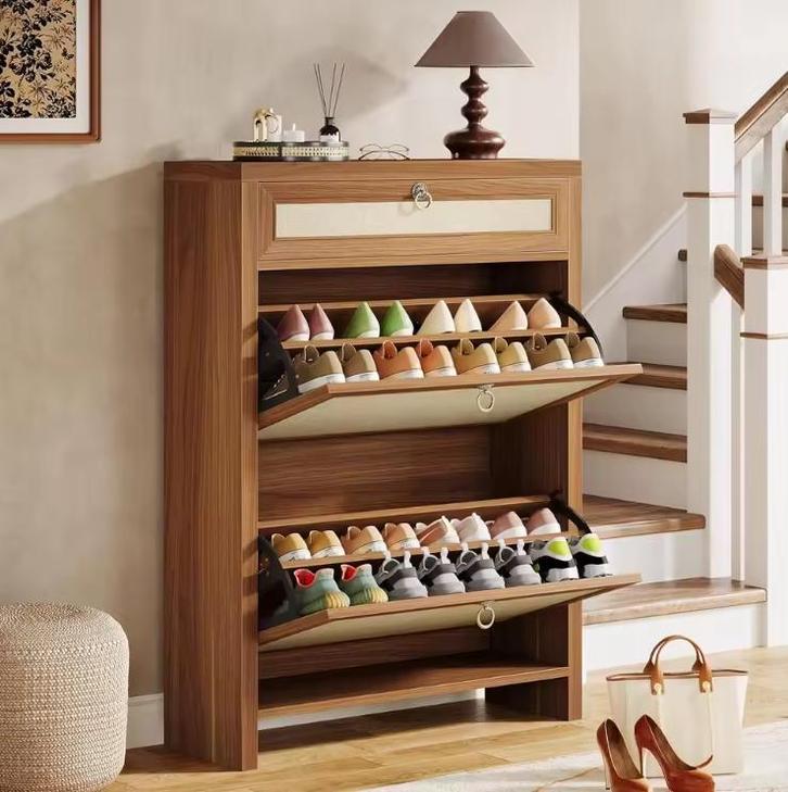 Schoenenkast vintage met 2 kleppen – compact en stijlvol, Huis en Inrichting, Kasten | Schoenenkasten, Nieuw, Verzenden