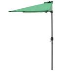 Parasol halfrond voor balkons of terrassen 300x150x230 groen, Verzenden, Nieuw