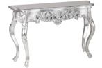 Elegante console VENICE 110 cm zilveren barok design, Ophalen of Verzenden, Nieuw