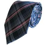 SALE!  Stropdas met ruiten roze/blauw • Stropdassen geruit, Nieuw, Met patroon, Losse Blouse Kraagjes, Verzenden