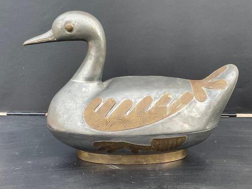 Doos - eend - Metaal, Antiek en Kunst, Curiosa en Brocante