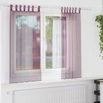 vidaXL Gordijnen met lussen 2 st paars 140x140 cm, Huis en Inrichting, Verzenden, Nieuw