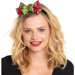 Strikje/Haarband Kerst met Belletjes - rood/groen | Nieuw!, Nieuw, Verzenden