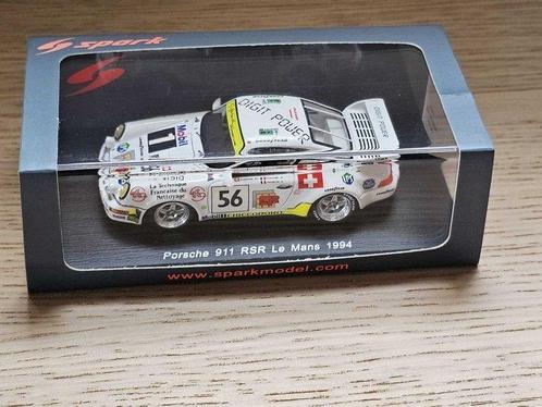 Spark 1:43 - Model raceauto - Porsche 911 RSR #56 :, Hobby en Vrije tijd, Modelauto's | 1:5 tot 1:12
