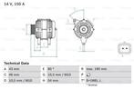 Dynamo / Alternator CITROËN C3 Pluriel,I,II (1.4 HDi,1..., Auto-onderdelen, Motor en Toebehoren, Nieuw, Ophalen of Verzenden