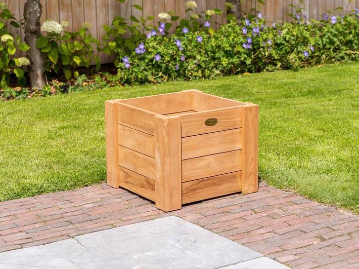 Vierkante plantenbak | stoere uitstraling | ruime collectie, Tuin en Terras, Bloembakken en Plantenbakken, 30 tot 60 cm, Minder dan 60 cm