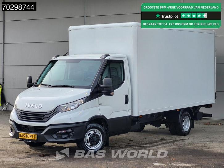 Iveco Daily 35C16 Laadklep Dubbellucht Bakwagen 160PK Airco, Auto's, Bestelauto's, Lease, Handgeschakeld, Financial lease, Wit