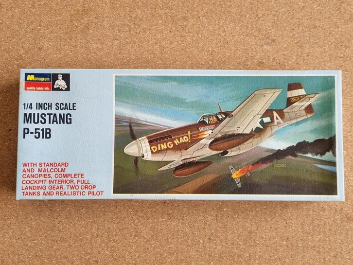 Monogram PA136-100 Mustang P-51B 1:48, Hobby en Vrije tijd, Modelbouw | Vliegtuigen en Helikopters, Verzenden