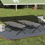 vidaXL Opvouwbaar Camping Bed Grijs Oxford stof, Caravans en Kamperen, Verzenden, Nieuw