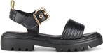 PS Poelman SATURNOS - maat 38 - Dames Sandalen - Zwart, Kleding | Dames, Verzenden, Nieuw