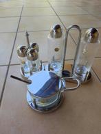Alessi - Ettore Sottsass - Zout- en pepervaatjes (3) - Glas,