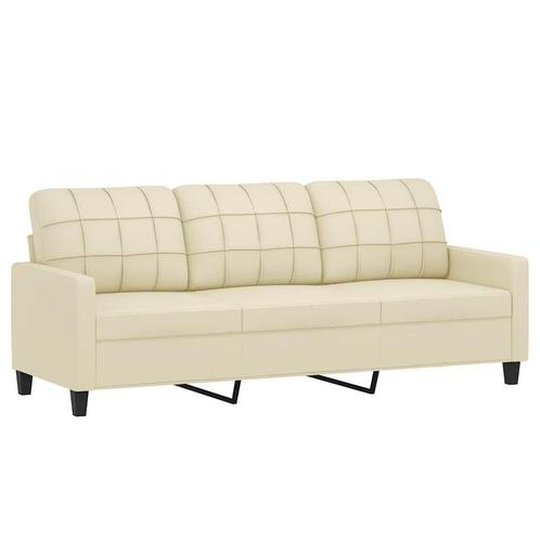 Creme Driezitsbank 180cm | Retourdeal | 35% Korting!, Huis en Inrichting, Banken | Bankstellen, 150 tot 200 cm, 75 tot 100 cm