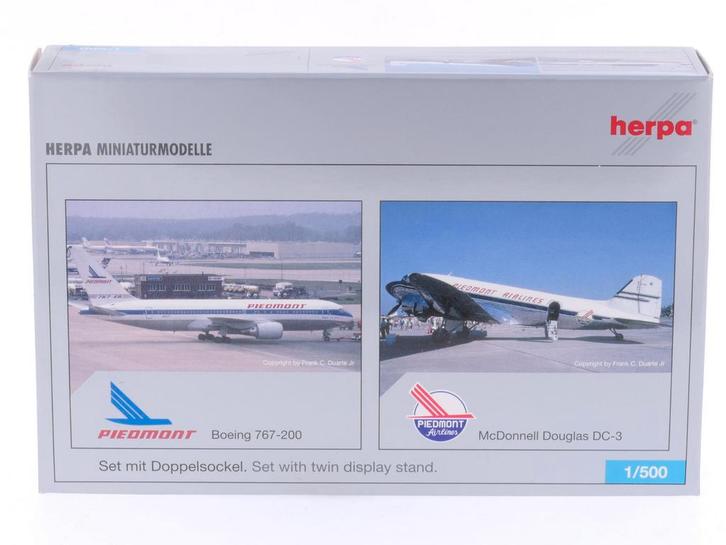 Schaal 1:500 Herpa 514866 Piedmont Airlines Boeing 767-20..., Hobby en Vrije tijd, Modelbouw | Vliegtuigen en Helikopters, Zo goed als nieuw