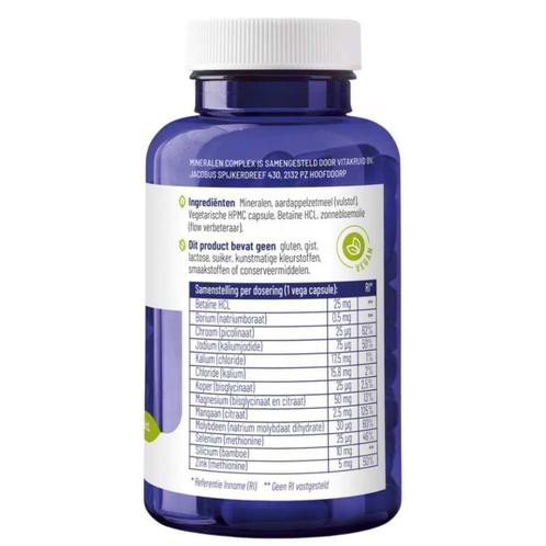 Vitakruid Mineralen Complex - 90 Vegan Capsules, Sieraden, Tassen en Uiterlijk, Uiterlijk | Haarverzorging, Overige typen, Nieuw