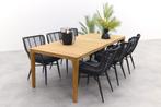 VDG Jasmine - Black / Liam tuinset - 240x100 cm. | AANVRAAG, Tuin en Terras, Tuinsets en Loungesets, Verzenden, Nieuw, Hout, Tuinset