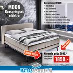 V800 moon elektroboxspringset 180/200 kompleet, Verzenden, Nieuw, Wit