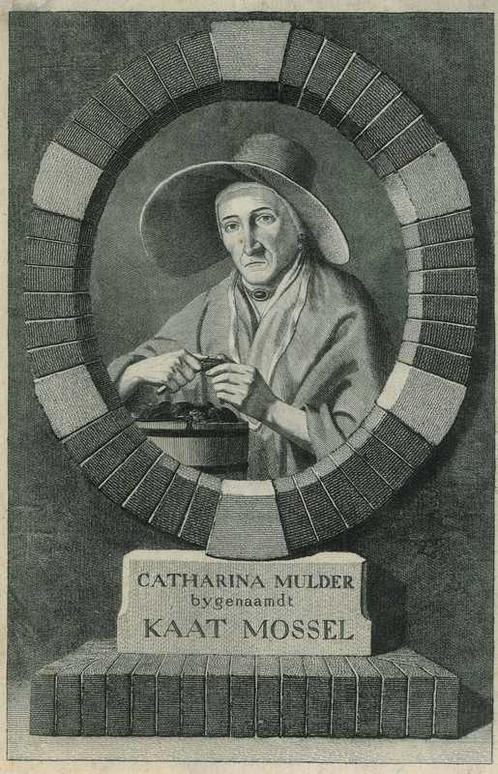 Portrait of Catharina Mulder, Kaat Mossel, Antiek en Kunst, Kunst | Etsen en Gravures