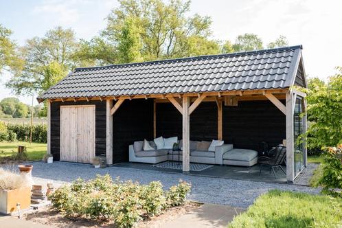 AANBIEDING! Zadeldak van 10x4m voor maar €4.859!, Tuin en Terras, Overkappingen, Veranda, Nieuw, Ophalen of Verzenden