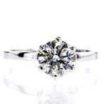 Zonder minimumprijs - Verlovingsring - 14 karaat Witgoud -