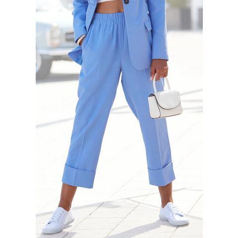 Lascana Comfortbroek met brede omslagzoom, Kleding | Dames, Broeken en Pantalons, Nieuw, Verzenden
